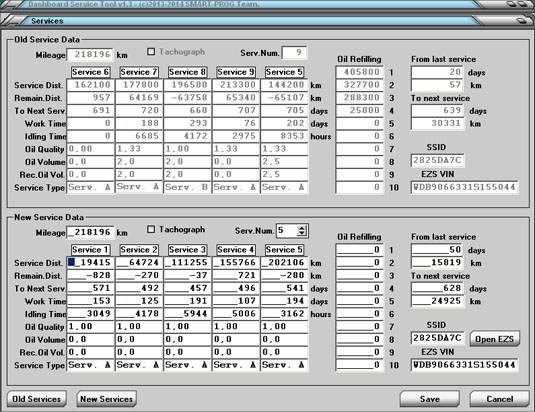 Dashboard Service Tool V18